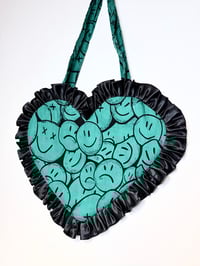 Image 1 of Limited Edition Scribble Faces Heart Bag