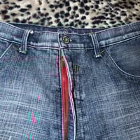 Image 4 of (34) Vintage blue wash jorts  