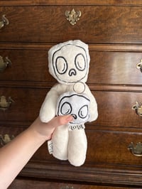 Image 2 of Blob Skull Puff Keychains