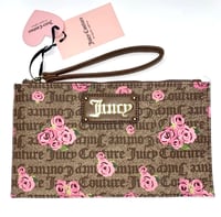 Image 1 of JUICY COUTURE floral wristlet clutch bag
