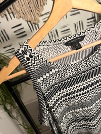 Image 2 of Banana Republic black and white dress
