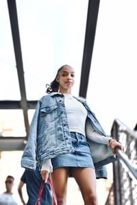 Image 4 of ‘Sanctified Baddie’ Denim Jean Jacket 