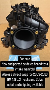 Image 7 of New PORTED BARE NNBS TBSS Cathedral Intake Manifold Silverado Sierra 2009-13