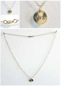 Image of Apple Of My Eye Charm Necklace (Rose Gold)