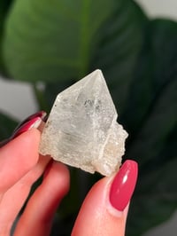 Image 4 of PERFECT SELF STANDING DIAMOND APOPHYLITE WITH STILBITE SKIRT -INDIA-