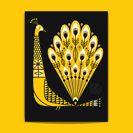 Image of Peacock-Yellow