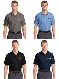 Image 2 of Setnix & Setna iO Red Kap® Short Sleeve Industrial Work Shirt Embroidered
