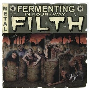 Image of Fermenting in Five Way Filth Split CD