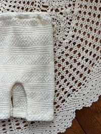Image 2 of Cream Knit Newborn Pants