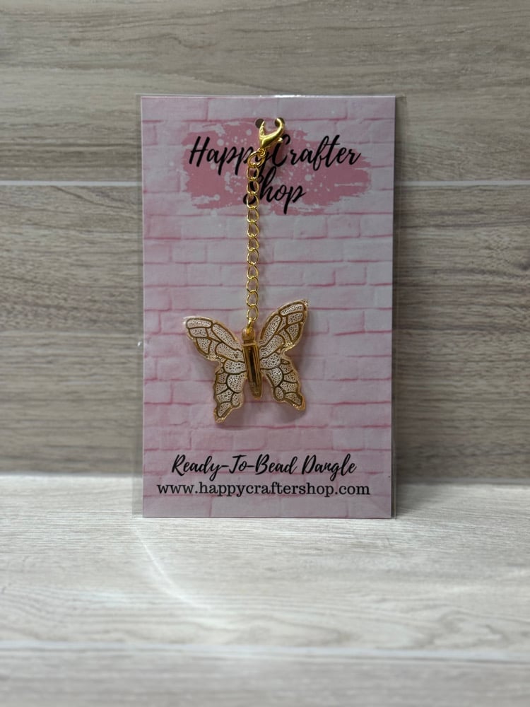 Image of Ready-To-Bead Dangle  -  Gold Butterfly