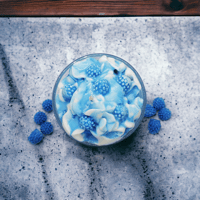 Image 2 of Blue Raspberry Swirl, 8oz Candle