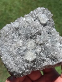 Image 3 of Druzy Fujian Quartz & UV Calcite Specimen #2489