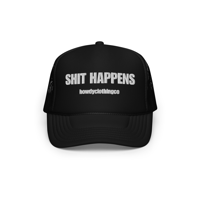 Image 1 of Shit Happens-B&W trucker hat