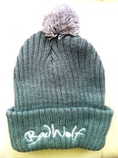 Image of WOLF GREY BOBBLE HAT