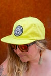 6-Panel Flat Brim Micro Corduroy Hat: Neon 
