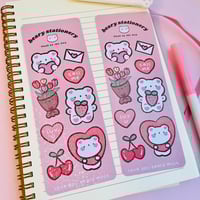 Image 2 of Love you Beary Much Holographic Vinyl Sticker Sheet