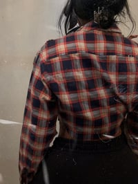 Image 3 of CRYSTAL R CROPPED FLANNEL 