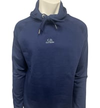 Image 3 of Pyatt Hoodie in Navy and Cyan 