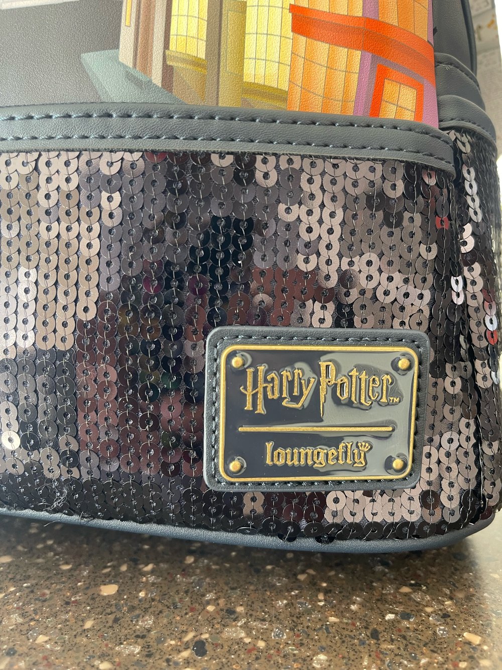 Harry Potter Diagon Alley Sequin x LOUNGEFLY Mini Backpack 