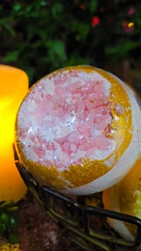 Image 4 of 👑The Armored Kingdom Crown Jewel Crystal Quartz Bath Bomb Fizzers