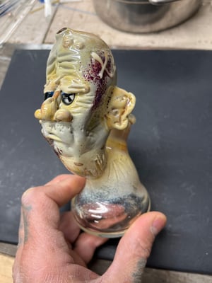 Image of DL X Jonny Carcass Collab Zombie Head Dab Rig