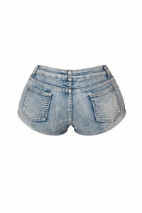 Image 2 of Off-Duty Mini Shorts * Stretchy Denim**