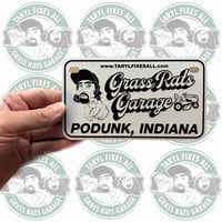 Image 3 of NEW! Small EMBOSSED Motorcycle Plates!! (Black & White)