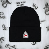 Image 1 of Glitter Shark Beanie