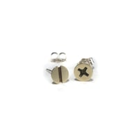 Image 2 of small screw earrings