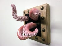 Image 2 of Pink and gold dust tentacle wall piece/jewelry holder