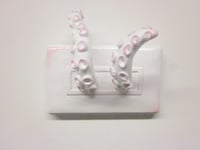 Image 1 of Soft pink and white Tentacle wall piece/jewelry holder
