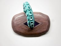 Image 1 of Minty Tentacle wall piece/ jewelry holder