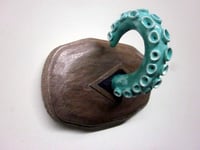 Image 2 of Minty Tentacle wall piece/ jewelry holder