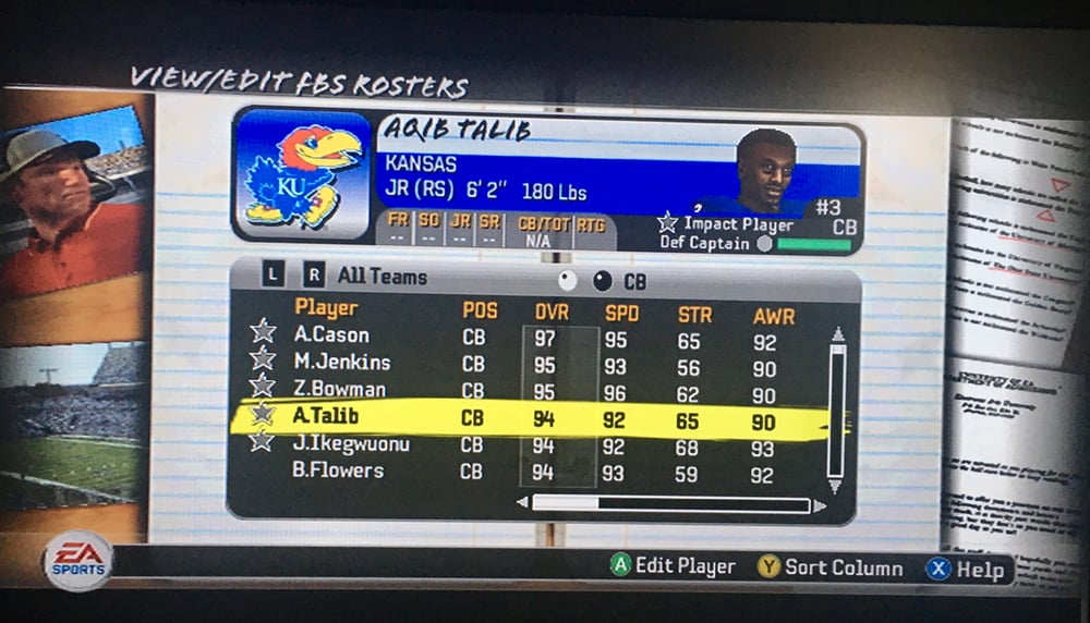 NCAA Football Rosters