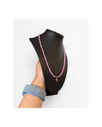 Image 2 of Pink Heartline Necklace