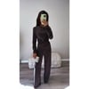 Brown  off the shoulder ruched Co Ord 