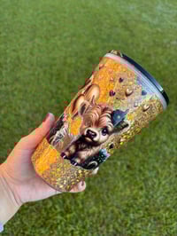 Image 2 of 16oz Highland Cow Snow Globe Cup