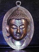 Image of Buddha Head impresson - Bronze Wall hanging