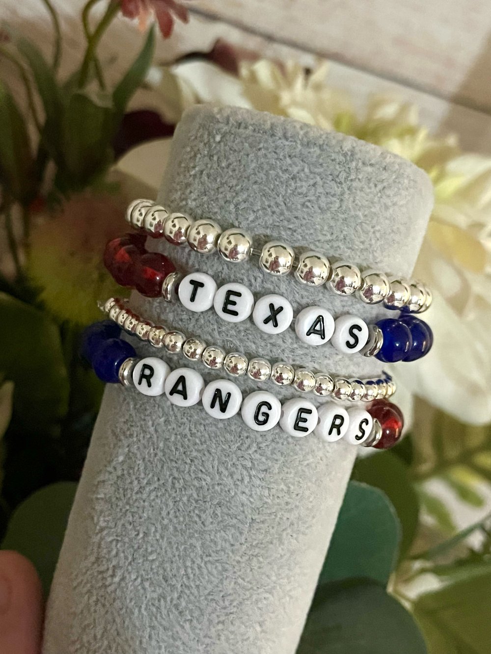 Image of Texas Rangers bracelets