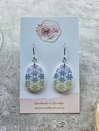 Image 2 of Daisy Easter Egg Earrings