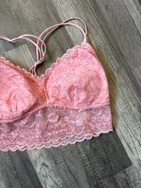 Image 2 of Lace cross bsck bralette