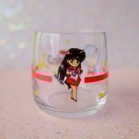 Image 3 of Sailor Moon Vintage Glass Cup (Sailor Mars)