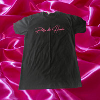 Pretty & Humble Signature Tee Black/Pink