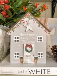 SALE! Christmas Cottage Tissue Box