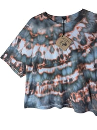 Image 7 of L Crop Tee in Ember Ice Dye 2