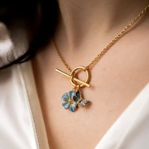 Image of Fable Forget-me-not Toggle Necklace