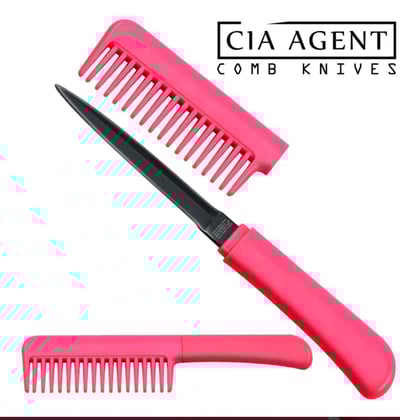 Image of CIA Agent Comb Knife (Pink) 