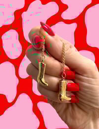 Image 2 of COWBOY BOOT NECKLACE
