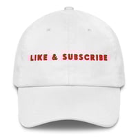 Image 1 of Like & Subscribe Dad Hat