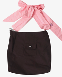 Image 1 of zuberi studios x DTHB utility tote- mocha & pink